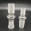 Hot Selling 10 Styles Glass Bong Adapter 14.4 18.8 Man till kvinnlig gemensam 14mm 18mm Kvinna till Man Converter Glass Adapter