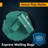 green poly mailers.