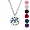 Silver Smycken Tree of Life Aromjewelry Atherapy Essential Oils Rostfritt Stål Hängsmycke Parfym Diffuser Locket Halsband