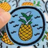 10 ADET Ananas Rozetleri Yamalar Giyim Demir Işlemeli Yama Aplike Demir On Yamalar Dikiş Aksesuarları için DIY Giysileri