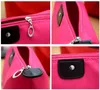 New Korean Candy Color Women Bag Folding Handbag Storage Waterproof Purse Make Up Bags For Ladies Cosmetic Bags a691