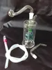 Accessori per bong in vetro con narghilè serpente multicolore, pipa colorata per fumatori Tubi in vetro curvo Tubi per bruciatori a nafta Tubi per acqua Dab Rig Bong in vetro