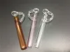 Labs glass water smoking pipe 8cm glass oil burner pipe oil rigs pipes for smoking glass spoon pipe