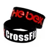 1PC The Box CrossFit Silicone Wristband 1 Inch Wide Black Soft And Flexible A Great for Sport Gift