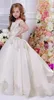 사랑스러운 꽃 단순한 백인 여자 드레스 아플리케 백 지퍼 생일 맞춤형 파티 가운을위한 보석 슬리빙