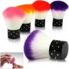 Coloré beaux outils à ongles brosse 1 PC pour acrylique UV Gel Nail Art poussière nettoyant # R68