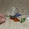 Tappo a bolle di vetro colorato con foro sulla parte superiore Chiodi Banger termici al quarzo Smerigliato lucidato giunto tubo dell'acqua in silicone dab piattaforme petrolifere
