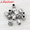 Alloy Daisy Barrel Spacers Beads For Jewelry Making Bracelet Necklace DIY Accessories 9x11mm Antique Silver 200Pcs D119092441