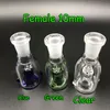 Gratis DHL groothandel 10 mm 14 mm 18 mm glazen kom vrouwelijk mannelijk helderblauw groen met honingraatscherm ronde glazen kommen voor olieverhogen