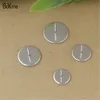 BoYuTe 100Pcs Round 8MM 10MM 12MM 14MM Cabochon Base Setting Stainless Steel Stud Earring Blank Tray Diy Jewelry Making