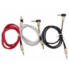 Aux Audio Extension Cable Spring 1M 3.5mm Mężczyzna na Mężczyzna 90 Stopni Prawy Łącznik Bend Pomocniczy Linia Audio do przewodu telefonów komórkowych