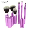 Vela Yue Makeup Brush Set 6st Travel Beauty Tools Kit Driveble med Cover och Case Cosmetic Brush Make Up Tools9791663