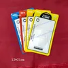 12*21cm 3colors Plastic Zip Lock Cell Phone Case Bags Mobile Phone Shell Packaging Zipper Pack For Mobile Phone