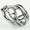 New design 55mm length Stainless Steel Super Small Male Chastity Device 2.1" Short Curve Cock Cage For BDSM