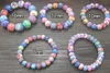 Pedido mixto 8 mm 10 mm 12 mm 15 mm colorido arcilla poliméras pulseras arcilla 20 piezas pulseras bohemias con cuentas regalo para niños