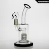 SAML 22cm Tall Dab Rig Hookahs Matrix Smoking water pipe Tyre percolate Glass bong Joint size 18.8mm PG5047