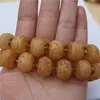 Rund Natural Horn Bead Carving Ancient Dragon Phoenix Lyxigt Armband