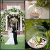 結婚式の家具の装飾電子キャンドルのオプションのガラスローソクのためのぶら下がっている球状ガラスキャンドルホールダー