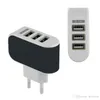 Wandladegerät Reiseadapter für iPhone 6S Plus Buntes Home-Plug-LED-USB-Ladegerät für Samsung S6 3 Ports USB-Ladegerät Freeshipping