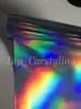 Premium afdrukbare overschilderbare holografische laser chroom zilver iriserende vinylfilm auto wrap film grafisch formaat 1,52x20m rol