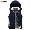 Homens Coletes Atacado - Lk Men's Waistcoat 2021 Marca Homens Vest Moda Outerwear Leisure Casual Casaco de Inverno Quente Casaco sem mangas