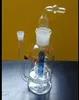 A-06高さBongglass Klein Recyclerオイルリグ水道管シャワーヘッドPerc Bong Glass Pipes Hookahs