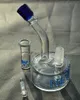 Spessore Bong Pyrex Nexus Glass Bong Oil Rig Bruciatore Mini Bong Glass Piccolo Nexus Rig Water Pipe 14mm giunto Bong di vetro