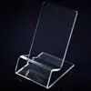 DHL fast delivery Acrylic Cell phone mobile phone Display Stands Holder stand for 6inch smartphone DHL Free shipping