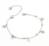 Ankle Chain Bracelets Silver/Gold Tone Bell Copper Beads Rose Anklets Foot Chains Barefoot Beach Sandals Fashion Jewelry
