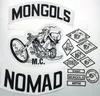 Mongols Nomad MC Biker Vest Patches 1% MFFM в железе памяти на полной задней части куртки мотоцикл Patch303H