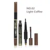 3 in 1 shadow eye brow 메이크업 세트 방수 Kajal 눈썹 연필 펜 + 눈썹 파우더 팔레트 + 크림 눈썹 젤 마스카라 새로운