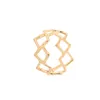 Everfast 10pc/Lot Connected Rhombus Rings Geometric Square Ring Women Party Fashion Jewelry Can Mix Color EFR093 Fatory Price