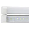 Plug and Play Single/Double Rows T8 Integrated 4ft 8ft LED-rörlampor LED-glödlampor Rör höga lumen AC110-240V