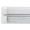 Plug and Play Single/Double Rows T8 Integrated 4ft 8ft LED-rörlampor LED-glödlampor Rör höga lumen AC110-240V