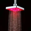 Hot sale bathroom Square Water Flow Adjustable Romantic Automatic LED Shower Head for Bathroom free shipping