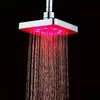 Hot sale bathroom Square Water Flow Adjustable Romantic Automatic LED Shower Head for Bathroom free shipping