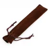 Pencil Bags Wholesale- 5 Pcs/lot Velvet Pen Pouch Holder Single Bag Case With Rope For /Fountain/Ballpoint Free