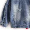 All'ingrosso- Ricamo a farfalla colorata Giacche da donna Jean Giacche Patch Design Cappotti da donna in denim con nappe Giacca corta Chaquetas Mujer Slim