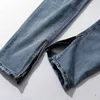 Erkekler Kot Toptan-Hi-Street Erkek Mavi Yırtık Erkekler Artı 30-36 Moda Erkek Sıkıntılı Sıska Yıkılmış Denim Pantolon111