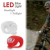 Lumières de vélo LED Flash Silicone LED lumière de vélo étanche phare de vélo et feu arrière noir rouge blanc bleu lampe de lumière de roue 100 pièces