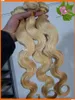 Extensions de Cheveux Humains Body Wave Weave Platinum Blonde Brésilien Malaisien Indien Péruvien Kinky Curly Weave Peut être Frisé Teint tout droit