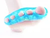 50Pairs / Lot Silicone Gel Foot Fingers 5 Hole Toe Separator Thumb Valgus Protector Bunion Adjuster Hallux Valgus Guard Feet Care