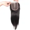 BRAZILIAN RACH SOACE FRONT STÄNGNING PITE 4x4 Virgin Human Hair Stängning Blekad knutar Middle DEL SOTSLÄGGNING MED BABY HÅR I6511711