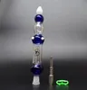 ブルー/黒/白/ピンク/緑色のカラーTitanium Tip TitaniumネイルガラスBong安い喫煙アクセサリーセット