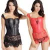 bustier en cuir de taille plus