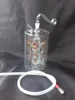 4 개의 드래곤 유리 물 담뱃대, 독특한 오일 버너 유리 파이프 워터 파이프 유리 파이프 오일 굴착 흡연 드롭퍼