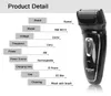 KEMEI KM-8013 barbeador elétrico para homens enfrentam cuidados com a máquina de barbear barbear recarregável rotativo recarregável US/EU Plug4903832