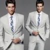 Free Shipping Custom Made Fashion Sliver Groom Tuxedos Best Man Suit Wedding Gentleman Two Pieces (Jacket+Pants)