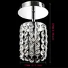 NEW K9 Crystal Chandelier light E14 Single Head LED Saving Chain pendent lamp Modern Plated for Living Room Dining Bedroom 110V/220V