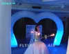 Anniversaire de mariage Saint Valentin Heart Archway Cœur gonflable Arch avec lumière